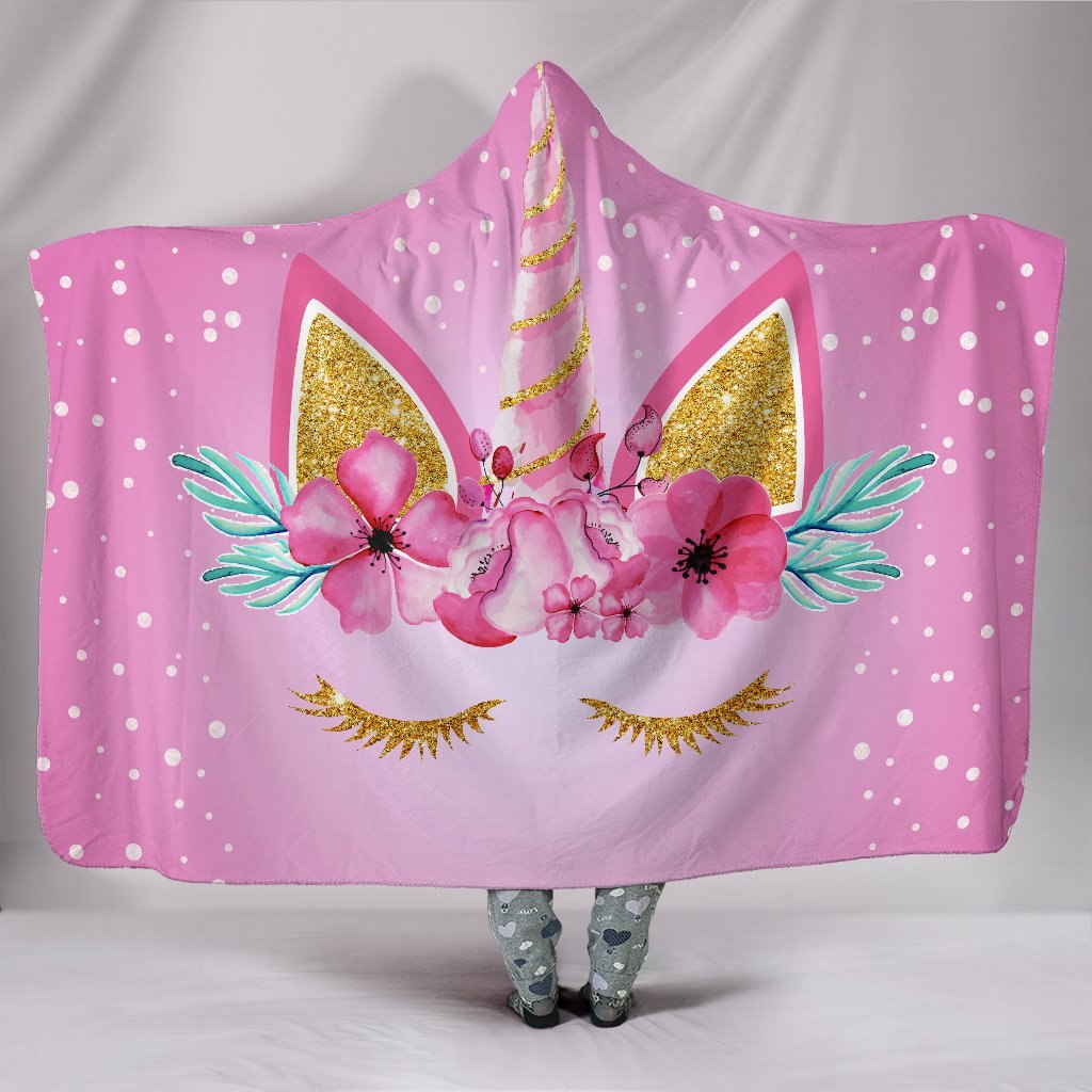 Hooded Blanket Unicorn-Themed Warmer